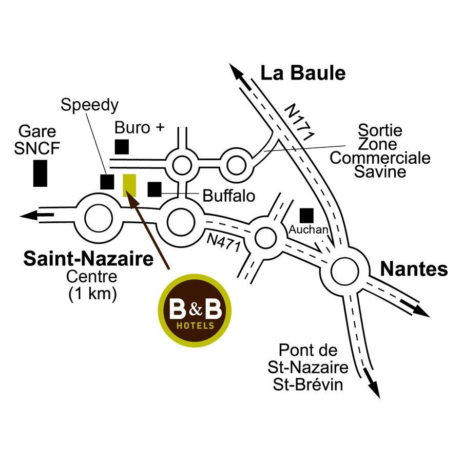 B&B Hotel Saint-Nazaire Trignac Kültér fotó